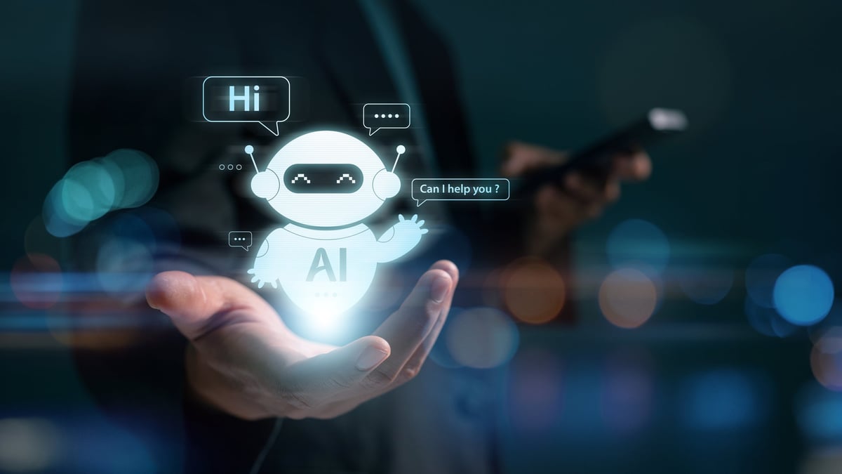 AI voice assistant helping customers with artificial intelligence